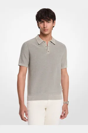 Michael Kors MKPolo de algodón y lino - Verde - Michael Kors