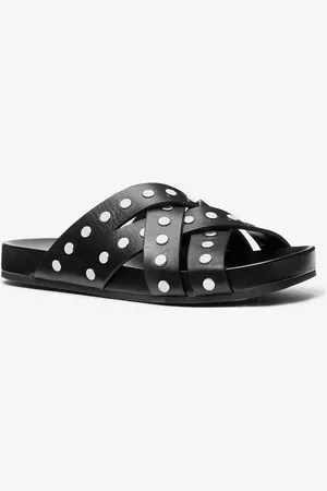 Michael Kors MKSandalia plana Irene de piel con tachuelas - - Michael Kors