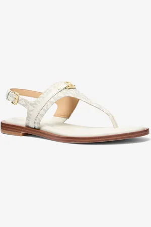 Michael Kors MKSandalia Mandy con tira en forma de T y logotipo - - Michael Kors