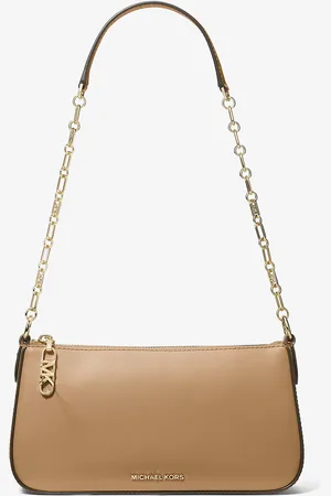 Michael Kors MKPochette mediano de piel con cadena de eslabones y logotipo imperio - - Michael Kors