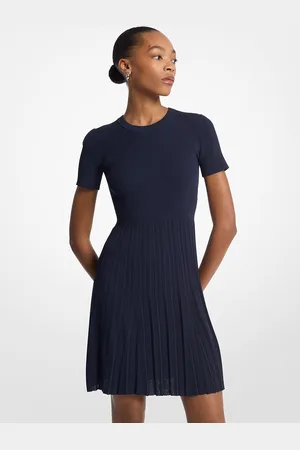 Michael Kors MKVestido de punto acanalado con manga corta - - Michael Kors