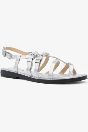 Michael Kors MKSandalia Darrington de piel cuarteada metalizada - - Michael Kors