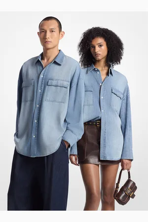 Michael Kors MKCamisa de chambray oversize - - Michael Kors