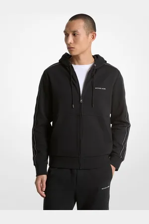 Michael Kors MKSudadera de mezcla de algodón con capucha, cremallera y logotipo - - Michael Kors