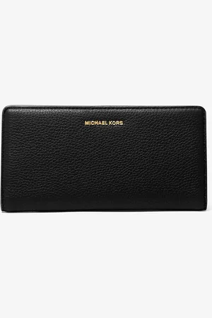Michael Kors MKCartera grande Bryant de piel granulada con cierre delantero con botón a presión - - Michael Kors