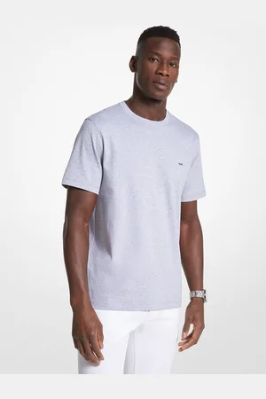 Michael Kors MKCamiseta de cuello redondo en algodón - - Michael Kors