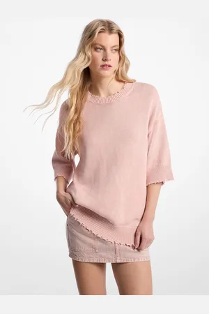 Michael Kors MKJersey desgastado de mezcla de algodón y cachemir con efecto teñido - - Michael Kors