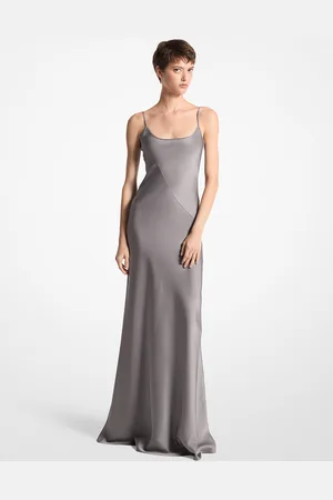 Michael Kors MKVestido lencero largo de satén charmeuse - - Michael Kors