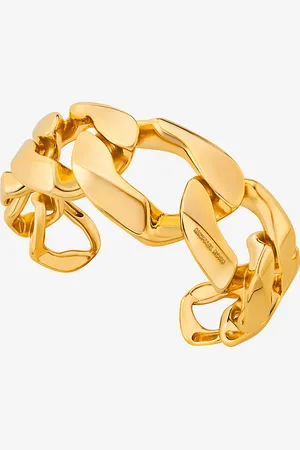 Michael Kors MKBrazalete de cadena de eslabones de latón chapado en metal precioso - - Michael Kors