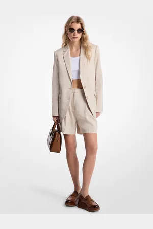 Michael Kors MKBlazer de sarga de lino y algodón - - Michael Kors