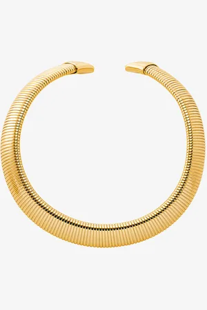 Michael Kors MKCollar tubogas de latón chapado en metales preciosos - - Michael Kors