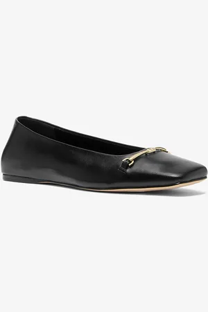 Michael Kors MKBailarina plana Lena de piel - - Michael Kors