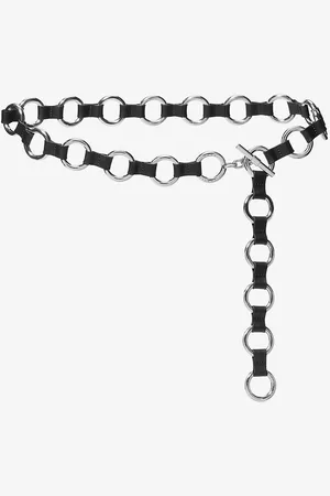 Michael Kors MKCinturón de piel y cadena de eslabones - - Michael Kors