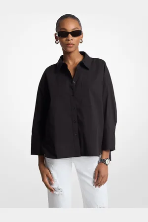 Michael Kors MKCamisa de popelina de algodón elástica - - Michael Kors