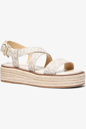 Michael Kors MKSandalia estilo alpargata Lynn con plataforma y logotipo - - Michael Kors
