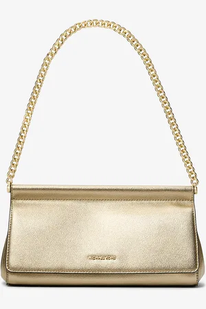 Michael Kors MKPochette Carmine mediano de piel granulada metalizada - - Michael Kors