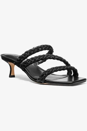 Michael Kors MKSandalia Celia con adornos y tacón bajo - - Michael Kors