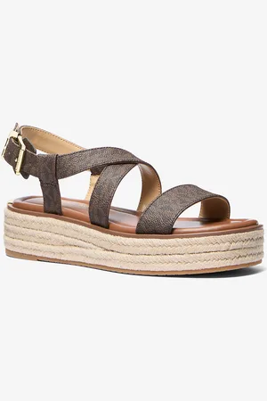 Michael Kors MKSandalia estilo alpargata Lynn con plataforma y logotipo - - Michael Kors