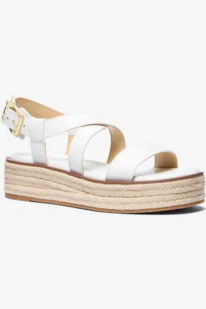 Michael Kors MKSandalia Lynn tipo alpargata de piel con plataforma - - Michael Kors