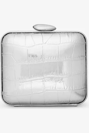 Michael Kors MKBolso minaudière Tina mini de piel metalizada con motivo de pitón en relieve - - Michael Kors