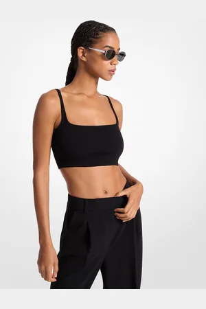 Michael Kors MKCamiseta de tirantes corta de lana elástica - - Michael Kors