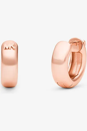 Michael Kors MKPendientes de aro circulares con chapado en metal precioso - Rosa - Michael Kors