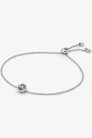 Michael Kors MKPulsera Fulton de plata de ley chapada en metales preciosos con cierre deslizante - - Michael Kors