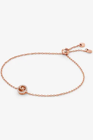 Michael Kors MKPulsera Fulton de plata de ley chapada en metales preciosos con cierre deslizante - Rosa - Michael Kors