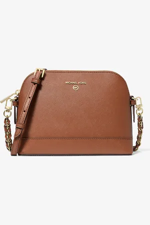 Michael Kors MKBandolera grande tipo cúpula de piel saffiano - - Michael Kors
