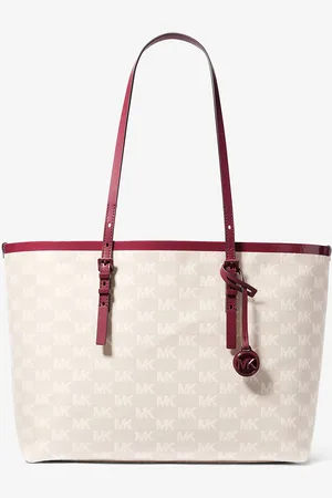Michael Kors MKBolso tote Quinn grande de jacquard con logotipo y bolso pequeño - - Michael Kors