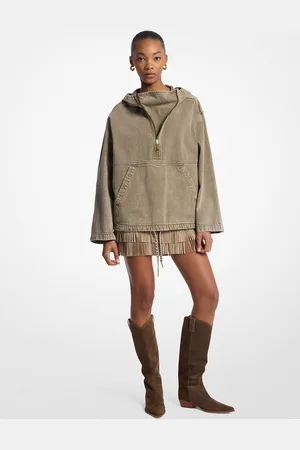 Michael Kors MKChaqueta cortavientos vaquera con efecto teñido - Verde - Michael Kors