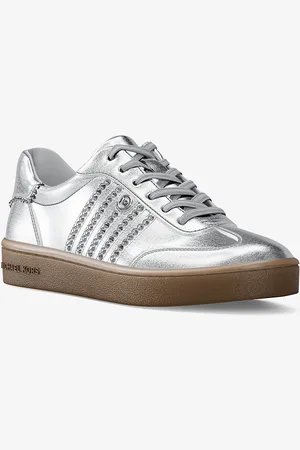 Michael Kors MKZapatilla Scotty de piel metalizada con adornos - - Michael Kors