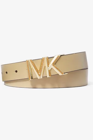 Michael Kors MKCinturón de piel con logotipo y adornos de incrustaciones - - Michael Kors