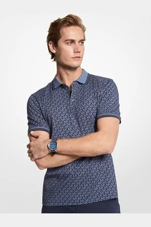 Michael Kors MKPolo Greenwich de punto liso de algodón con estampado de logotipos - - Michael Kors