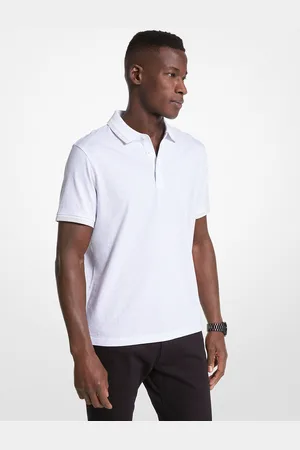Michael Kors MKPolo Greenwich de punto liso de algodón con estampado de logotipos - - Michael Kors