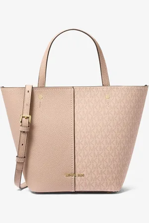 Michael Kors MKBolso tote Flora mediano de piel granulada con logotipo - - Michael Kors