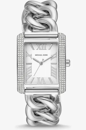 Michael Kors MKReloj Emery mini en tono con cadena de eslabones e incrustaciones - - Michael Kors