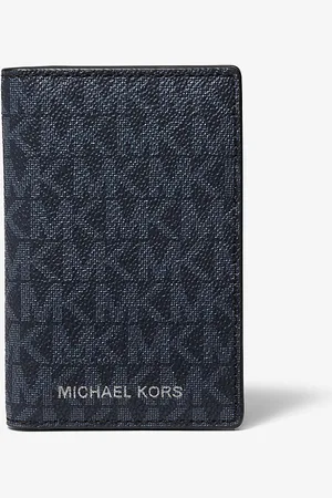Michael Kors MKTarjetero Mason con dos pliegues y logotipo - - Michael Kors