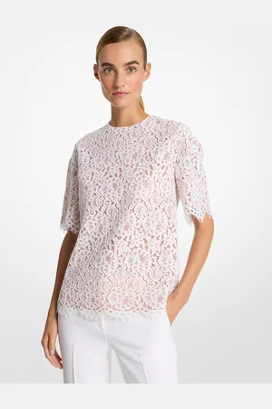 Michael Kors MKCamiseta oversize de encaje floral definido - - Michael Kors