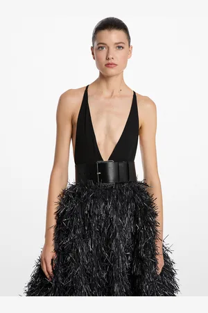 Michael Kors MKBody de punto mate elástico con escote pronunciado - - Michael Kors
