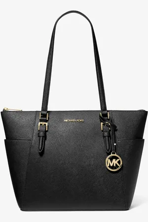 Michael Kors MKBolso tote Charlotte grande de piel saffiano con cremallera superior - - Michael Kors