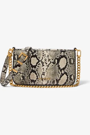 Michael Kors MKPochette Bryant pequeño de piel con motivo de serpiente en relieve - - Michael Kors