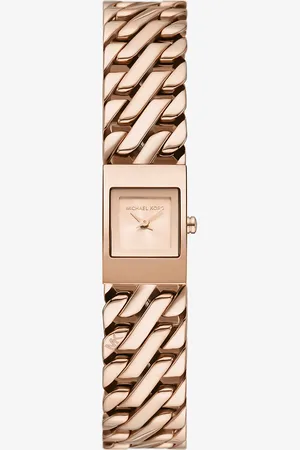 Michael Kors MKReloj Darrington mini en tono rosa con correa de cadena - Rosa - Michael Kors
