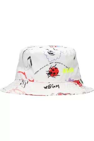 Msgm Sombrero Blanco, Mujer, Talla: M