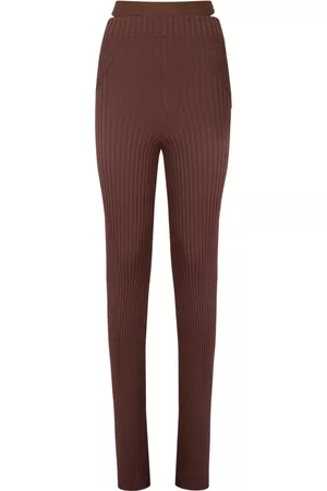 ANDREA ADAMO Mujer, Pantalones, Marrón, Talla: S