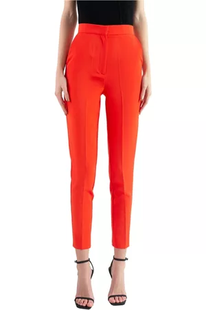 ACTUALEE Mujer, Pantalones, Rojo, Talla: M