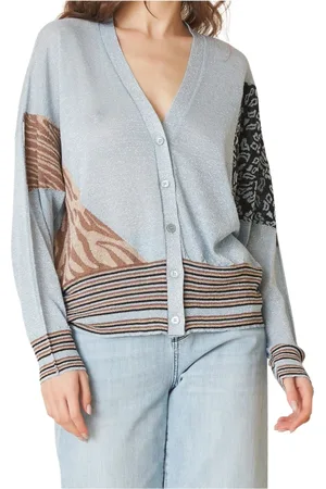 Manila Grace Mujer, Jerseys, Azul, Talla: L