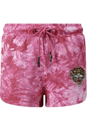 ED HARDY Mujer, Pantalones cortos, Rosa, Talla: S