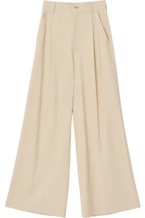 Rodebjer Wide Trousers Beige, Mujer, Talla: XS
