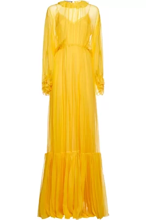 Gucci Maxi Dresses Amarillo, Mujer, Talla: S